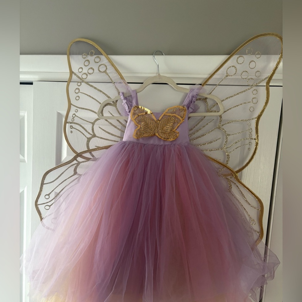 Pottery Barn Lavender Butterfly Fairy Halloween Costume